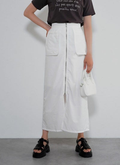 BIGポケットツイルストレートスカート、revoam