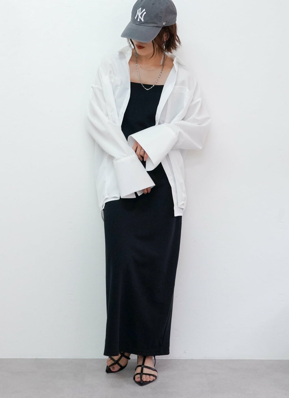 ビッグカフスオーバーサイズシャツ