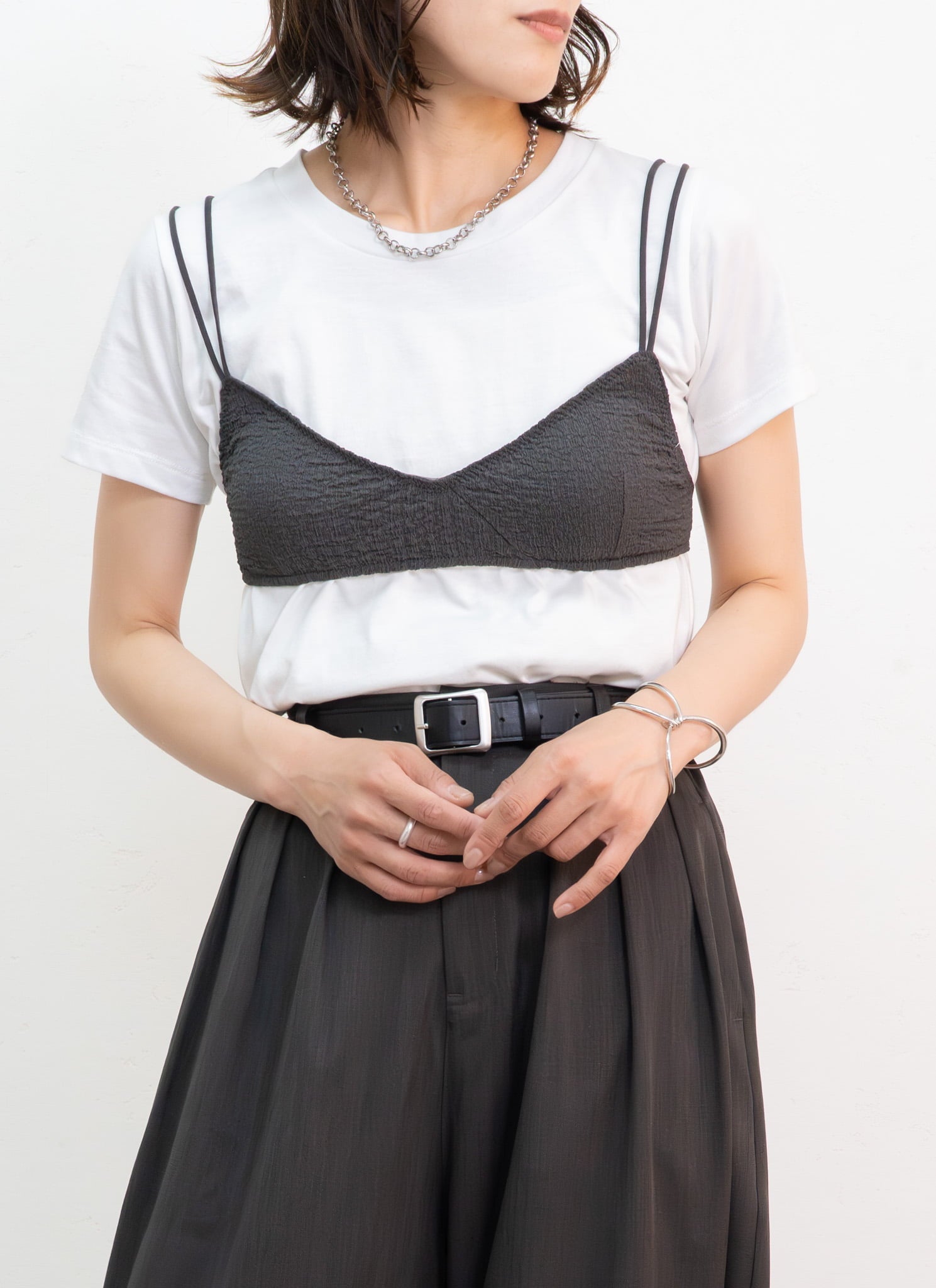 COAST TOP/トップス　ビスチェ　ブラ ブラビスチェTシャツセット｜レディースファッションrevoam(レヴォーム)